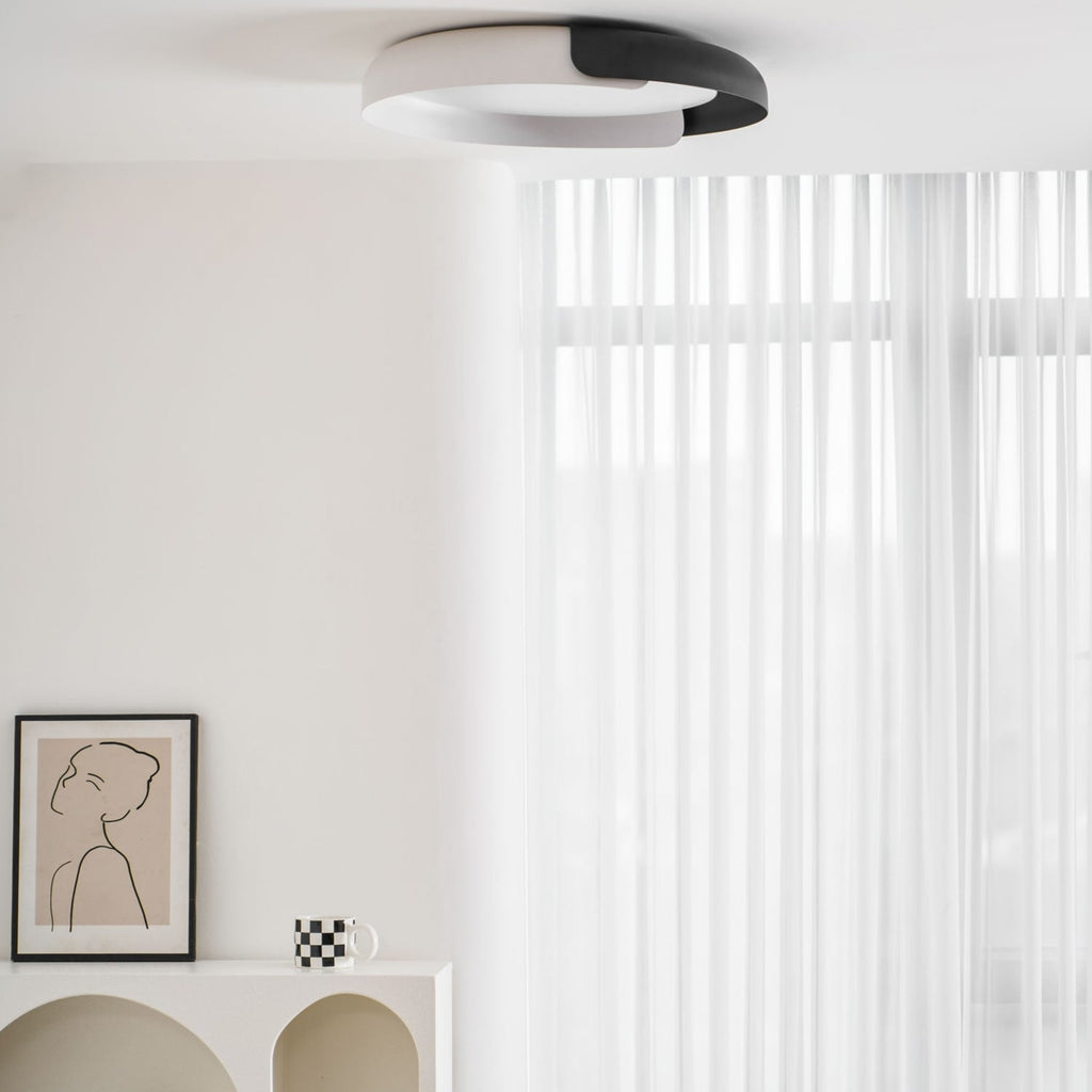 Modern Wood Flush Mount Ceiling Light for Living Room — Ashbury Home & Living