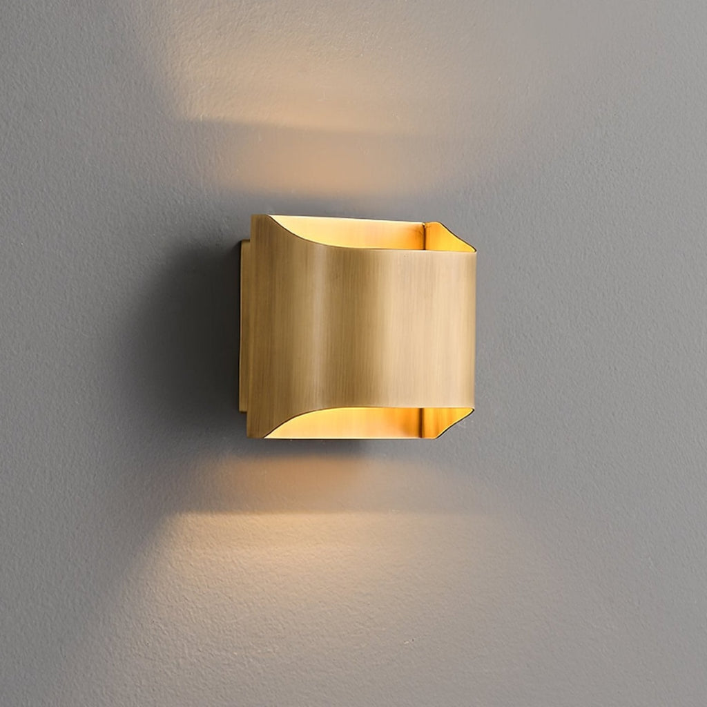 Modern Brass Wall Light With Warm LED Glow for Living Room — Ashbury Home & Living