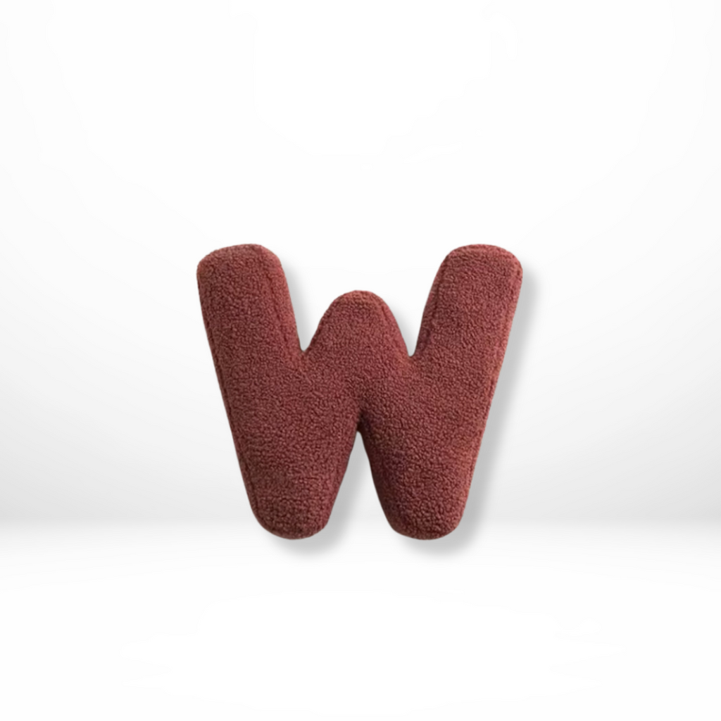 Alphabet Letter Cushion Soft Velvet Look Decorative Letter Pillow Personalised Initial Cushion for Sofa | Bed and Kids Room