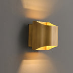 Modern Brass Wall Light With Warm LED Glow for Living Room — Ashbury Home & Living