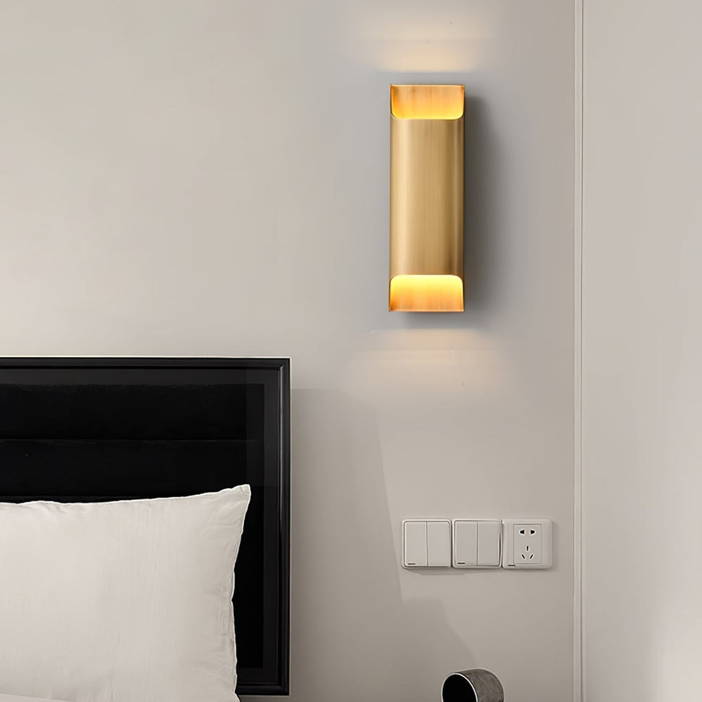Modern Brass Wall Light With Warm LED Glow for Living Room — Ashbury Home & Living