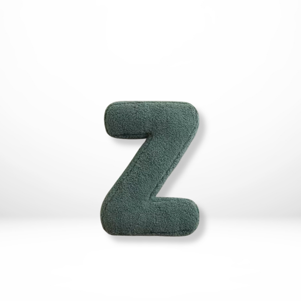 Alphabet Letter Cushion Soft Velvet Look Decorative Letter Pillow Personalised Initial Cushion for Sofa | Bed and Kids Room