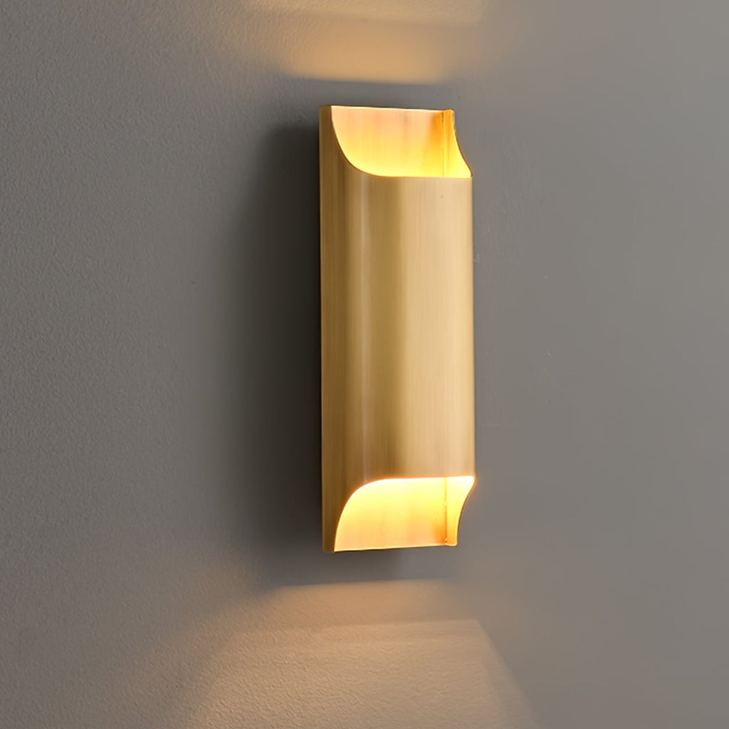 Modern Brass Wall Light With Warm LED Glow for Living Room — Ashbury Home & Living