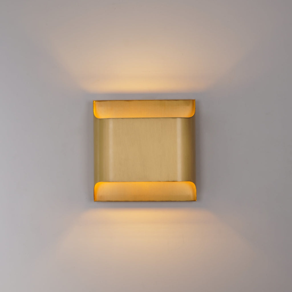 Modern Brass Wall Light With Warm LED Glow for Living Room — Ashbury Home & Living