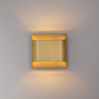 Modern Brass Wall Light With Warm LED Glow for Living Room — Ashbury Home & Living