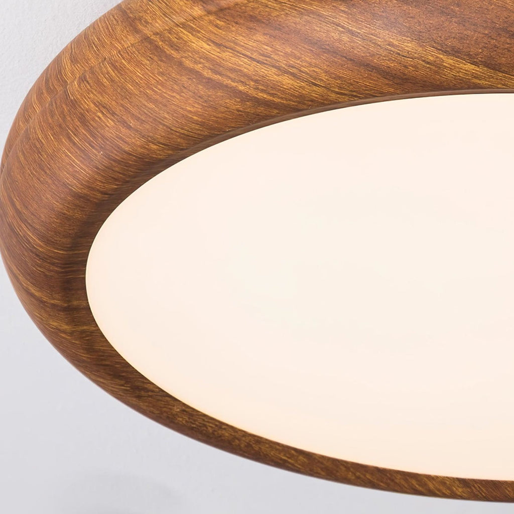 Scandinavian Wood Flush Mount Ceiling Light for Living Room — Ashbury Home & Living
