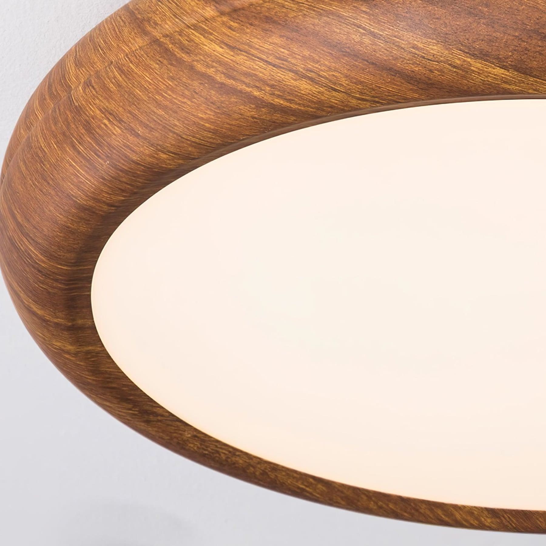 Scandinavian Wood Flush Mount Ceiling Light for Living Room — Ashbury Home & Living