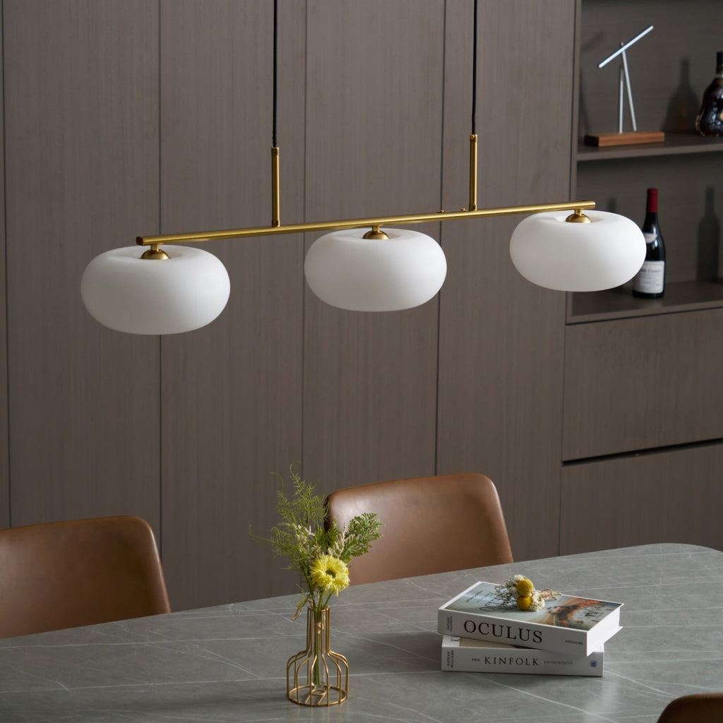 Modern Glass Pendant Light With Tri-Colour LED Glow — Ashbury Home & Living