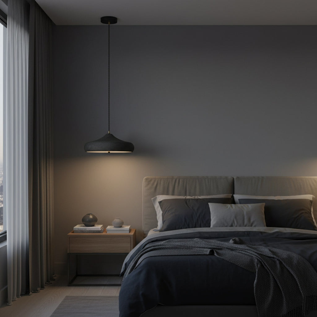 Contemporary Iron Pendant Light With Warm LED Glow — Ashbury Home & Living