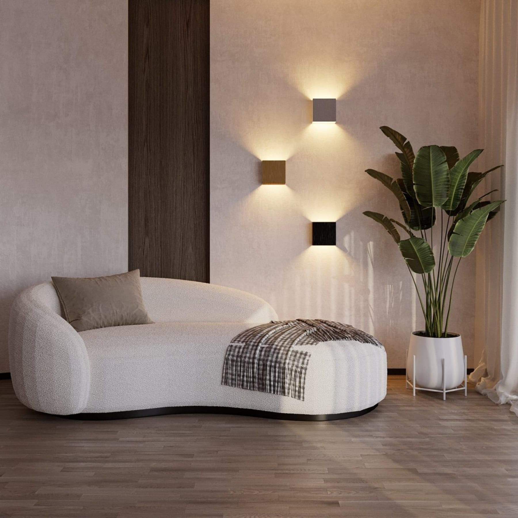 Modern Aluminium Wall Light for Living Room and Hallway — Ashbury Home & Living