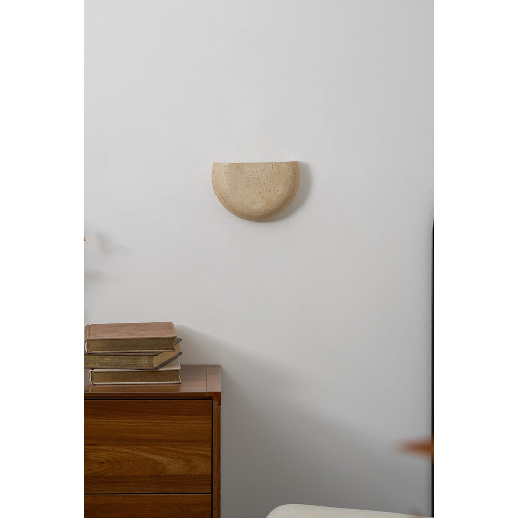 Modern Travertine Stone Wall Light for Living Room — Ashbury Home & Living