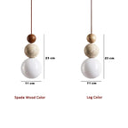 Minimalist Travertine and Wood Pendant Light for Dining Rooms — Ashbury Home & Living