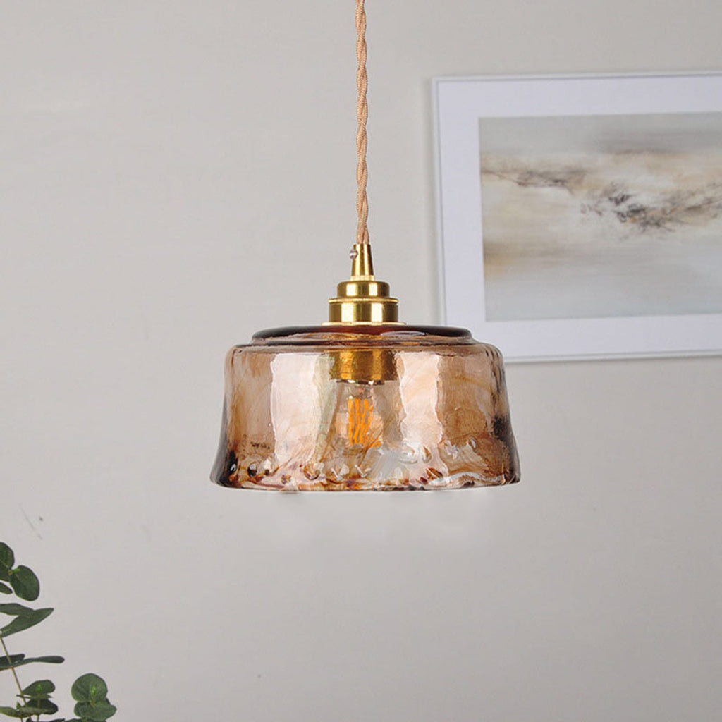 Modern Glass Pendant Light With Warm LED Glow — Ashbury Home & Living
