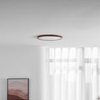 Minimalist Wood Flush Mount Ceiling Light With Slim Profile — Ashbury Home & Living