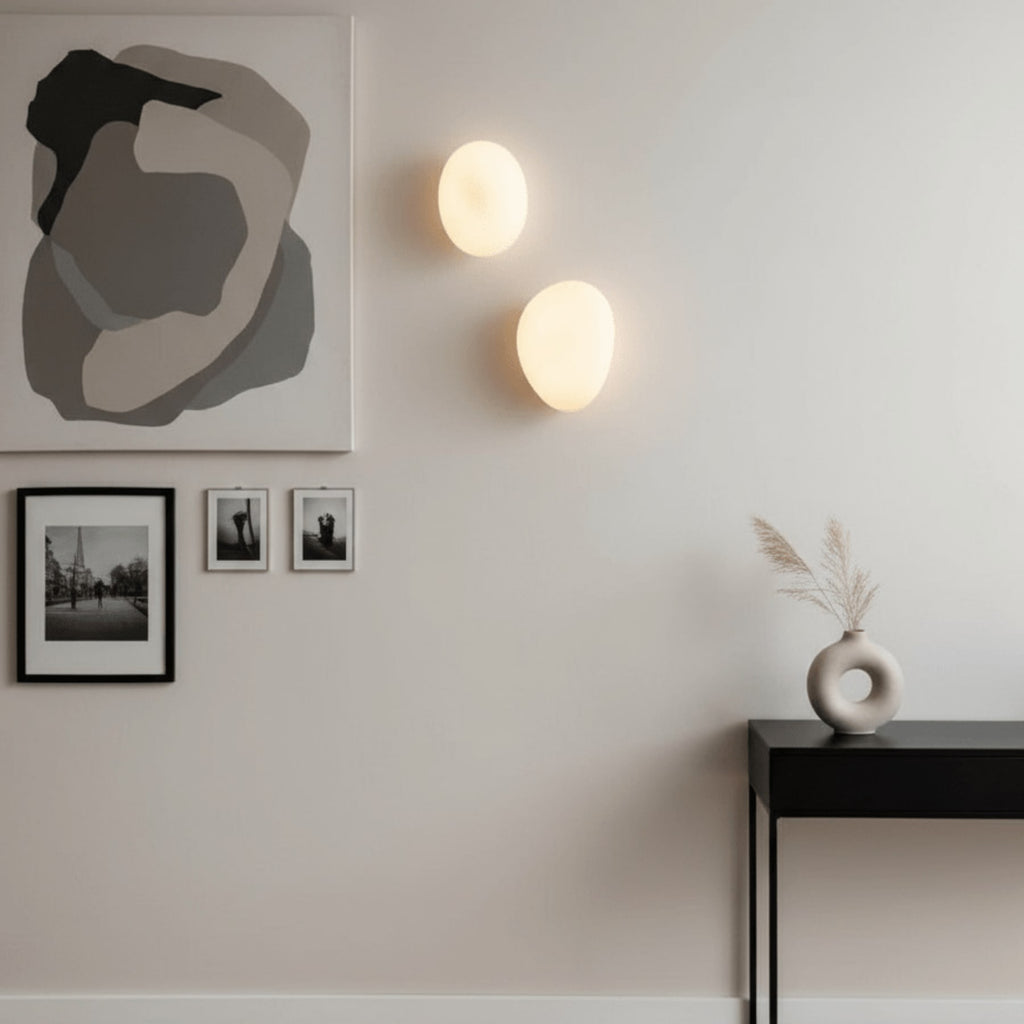 Modern Glass Wall Light With Warm Glass Shades — Ashbury Home & Living