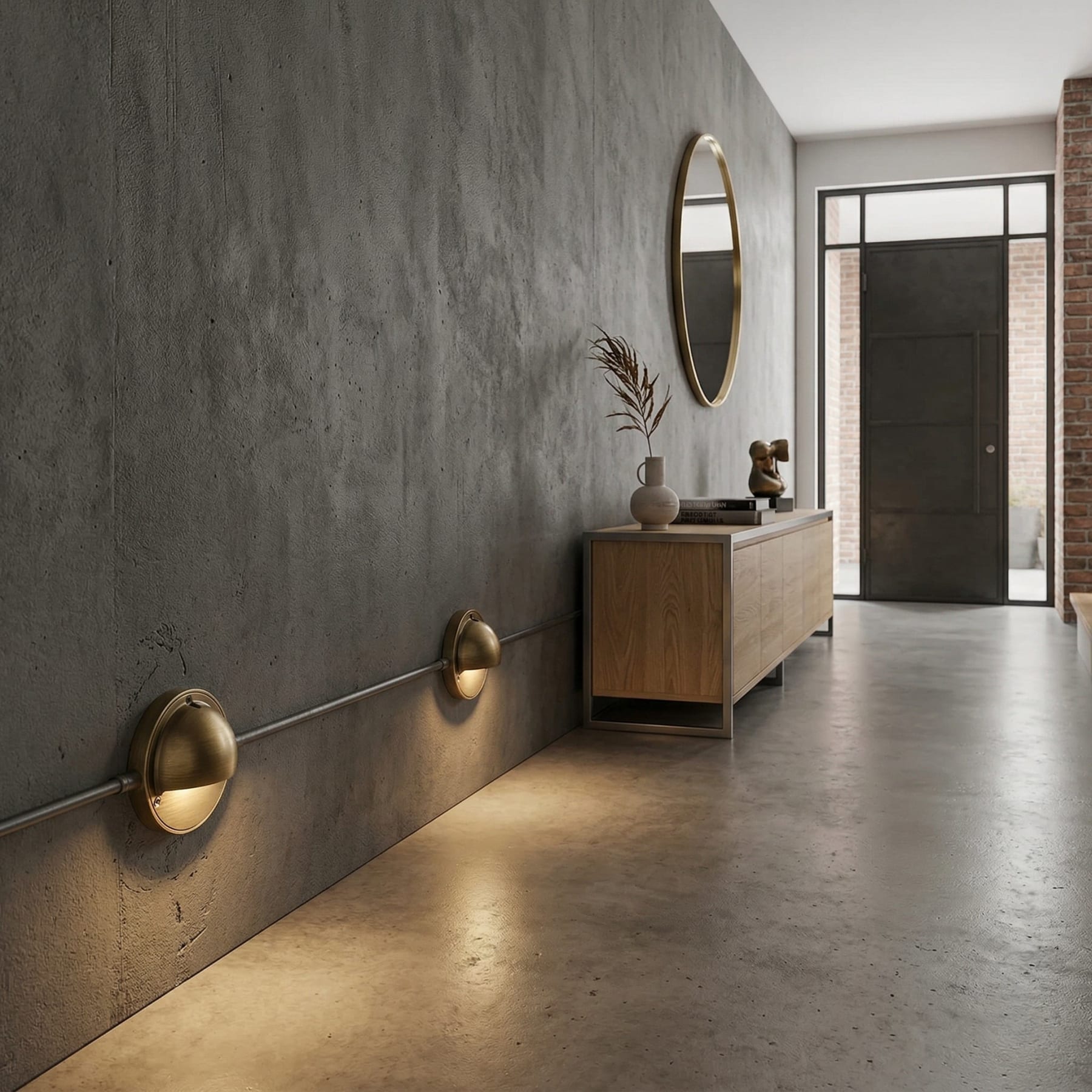 Contemporary Copper Wall Light With Dimmable Tri-Colour Glow — Ashbury Home & Living