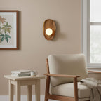 Modern Wood and Glass Wall Light for Living Room — Ashbury Home & Living