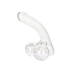 Novelty Glass Decanter Curved Glass Carafe with Twin Bulb Base Decorative Beverage Decanter for Wine | Whisky and Spirits