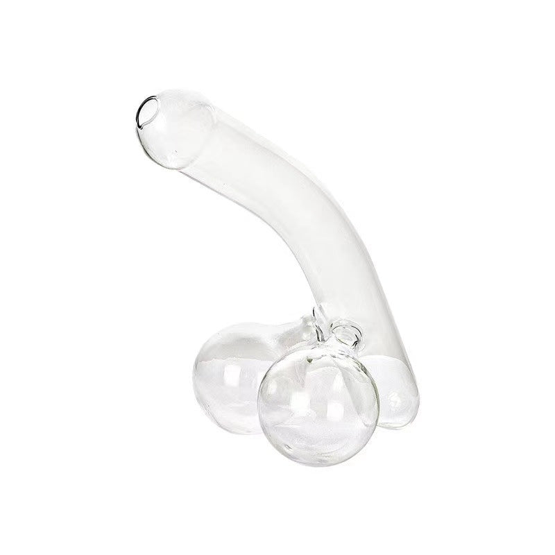 Novelty Glass Decanter Curved Glass Carafe with Twin Bulb Base Decorative Beverage Decanter for Wine | Whisky and Spirits