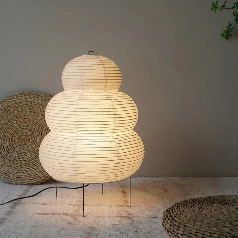 Bohemian Paper Floor Lamp With Tri-Colour Glow — Ashbury Home & Living