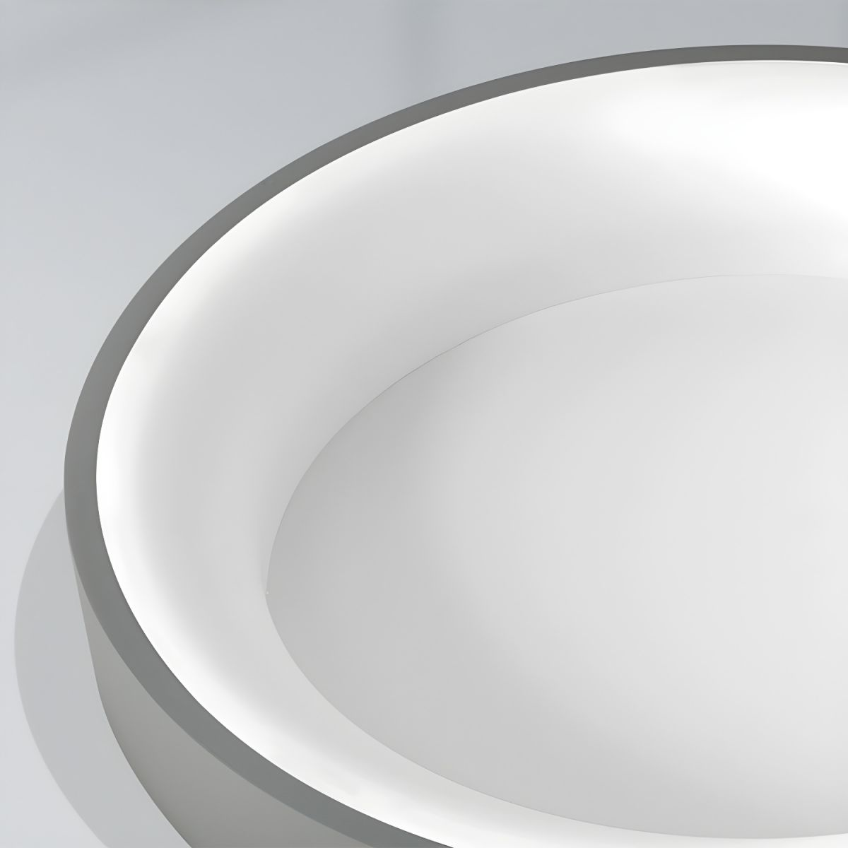 Round Flush Mount Ceiling Light with Diffuser