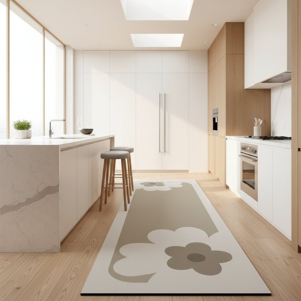 Anti-Fatigue Kitchen Mat Absorbent Non-Slip Rubber Backed Floor Runner Quick-Drying Washable Kitchen Rug