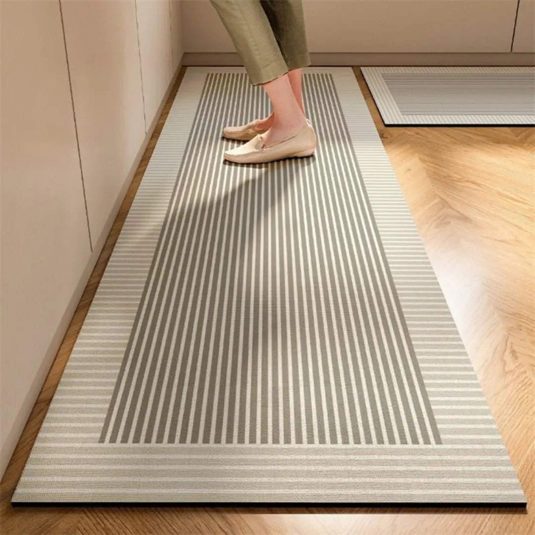 Anti-Fatigue Kitchen Mat Absorbent Non-Slip Rubber Backed Floor Runner Quick-Drying Washable Kitchen Rug