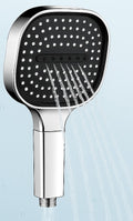 High Pressure Handheld Shower Head with Built-In Filter Square Rain Shower Head with Jet and Massage Spray Modes Universal Fit for Low Water Pressure