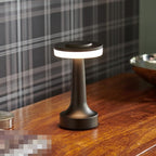 Cordless Table Lamp Rechargeable LED Retro Metal Mushroom Lamp Dimmable with Adjustable Colour Temperature for Restaurant | Dining Table and Bedside