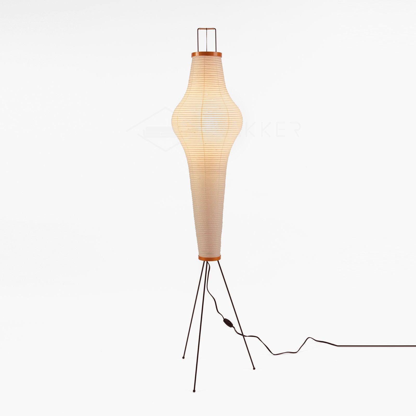 Rice Paper Floor Lamp With Tripod Stand