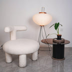 Rice Paper Floor Lamp With Tripod Stand