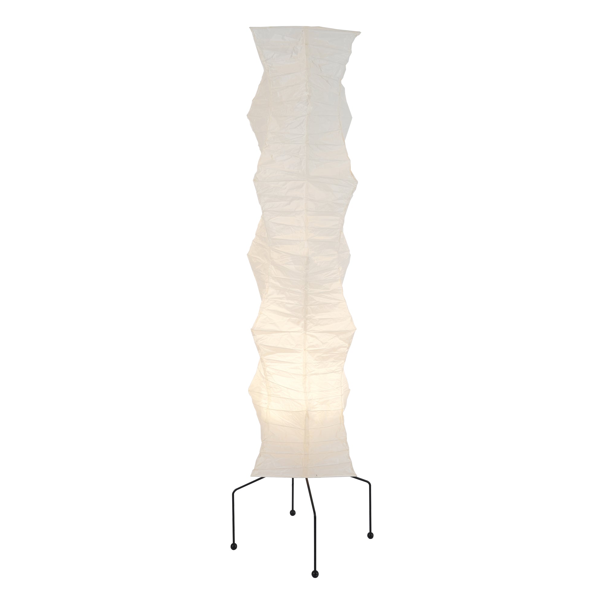 Rice Paper Floor Lamp With Tripod Stand