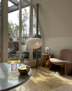 Rice Paper Floor Lamp With Tripod Stand