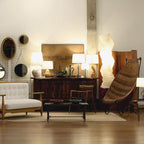 Rice Paper Floor Lamp With Tripod Stand