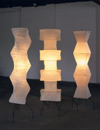 Rice Paper Floor Lamp With Tripod Stand