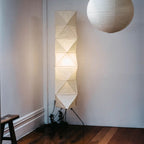 Rice Paper Floor Lamp With Tripod Stand