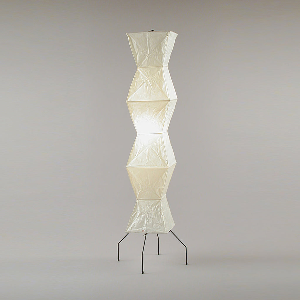 Rice Paper Floor Lamp With Tripod Stand