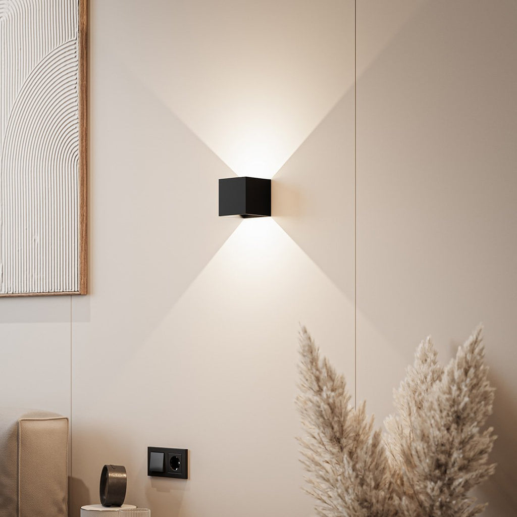 Up Down Cube Wall Light For Indoor Use