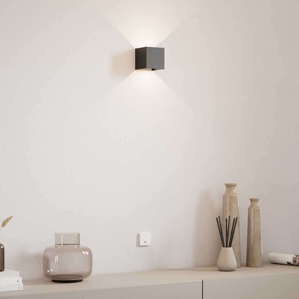 Up Down Cube Wall Light For Indoor Use