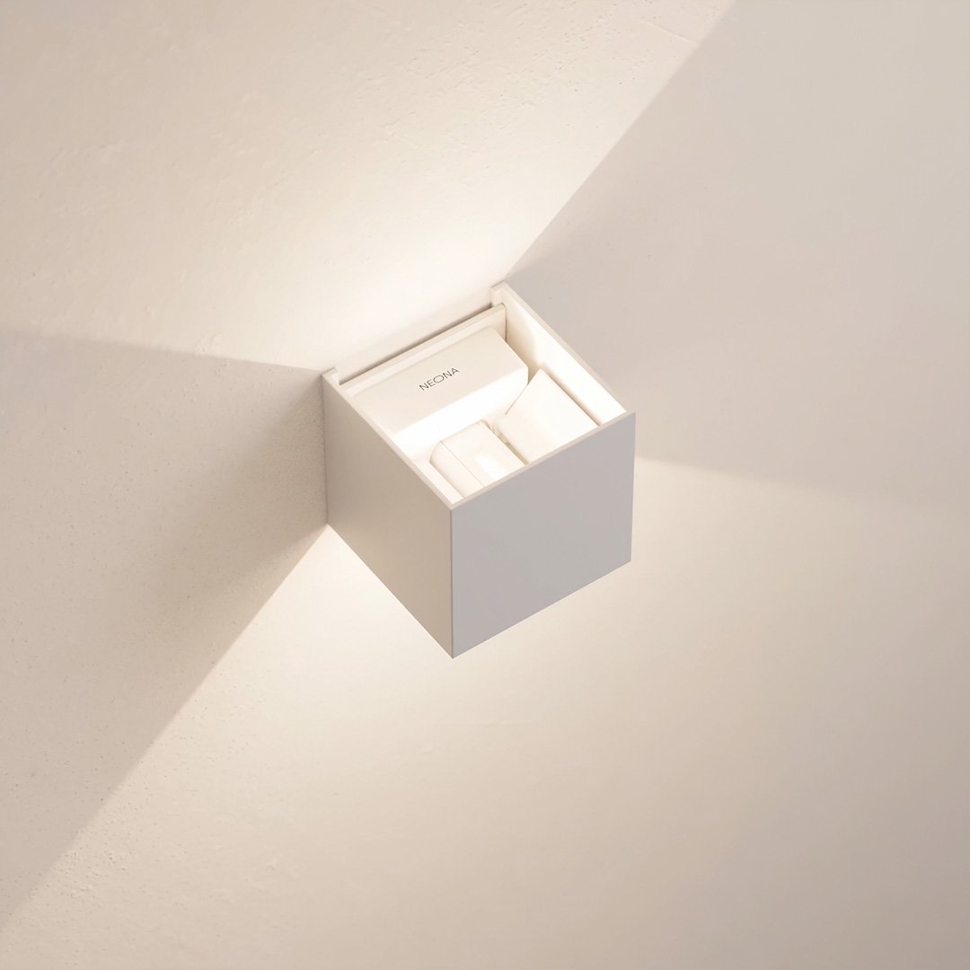 Up Down Cube Wall Light For Indoor Use