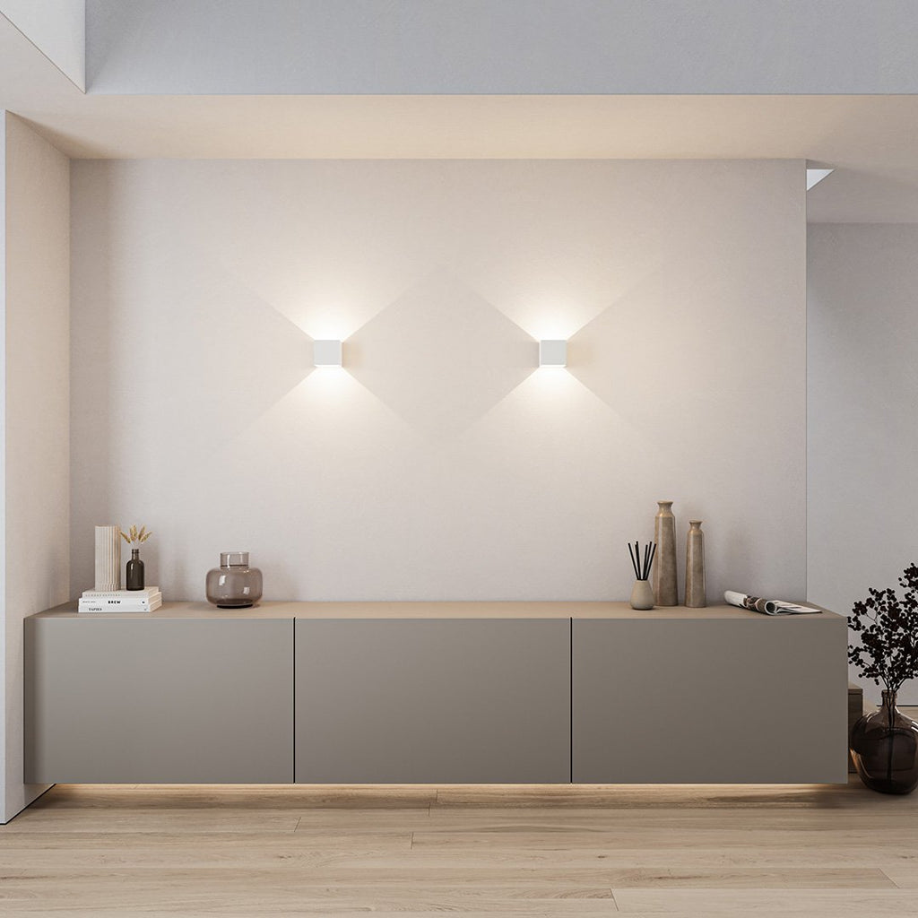 Up Down Cube Wall Light For Indoor Use