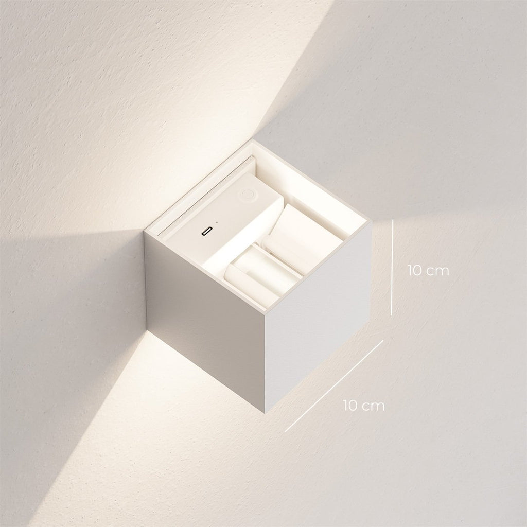 Up Down Cube Wall Light For Indoor Use
