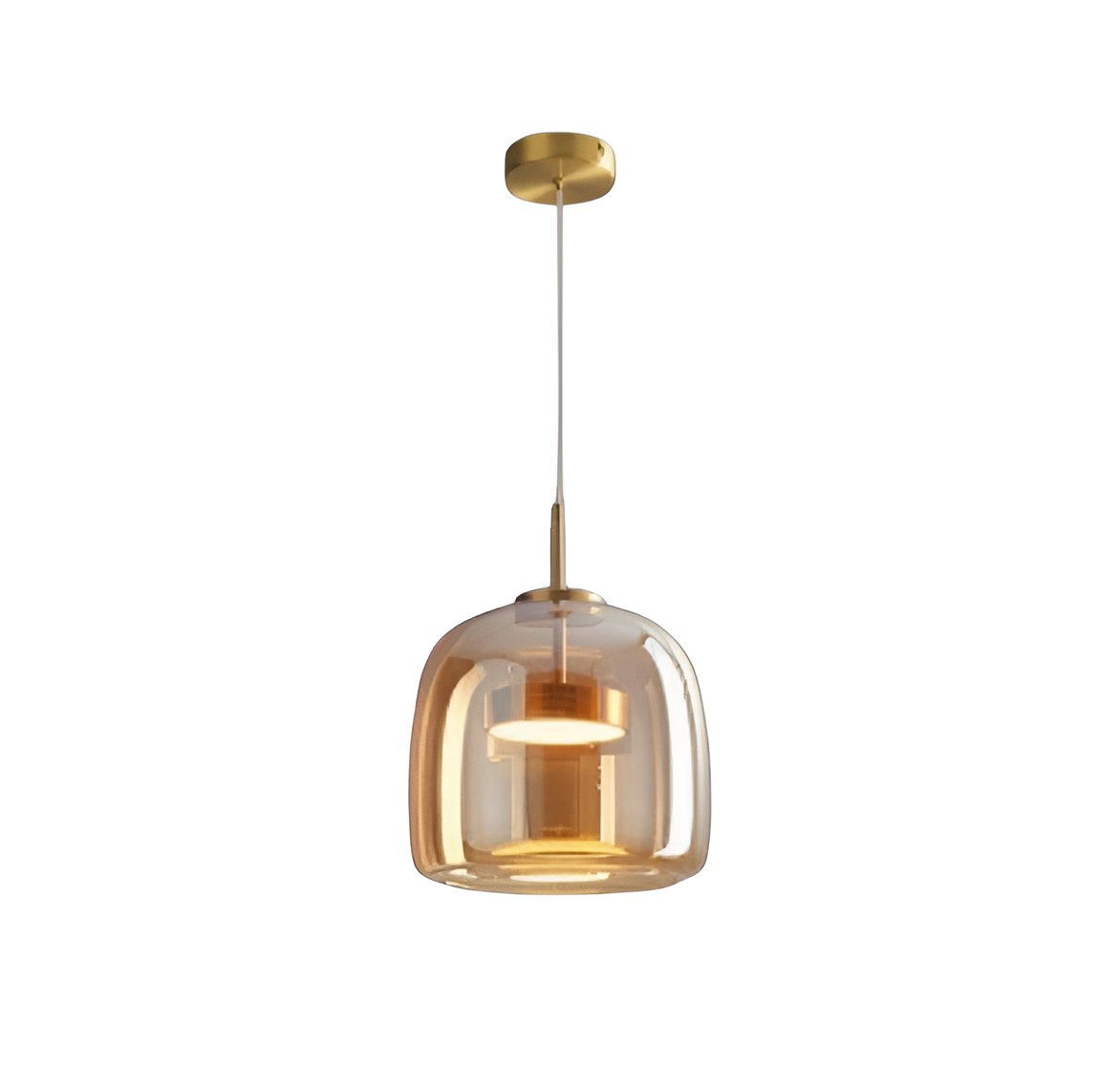 Retro Trio pendant lights LED Light With Hand-Blown Glass Shades