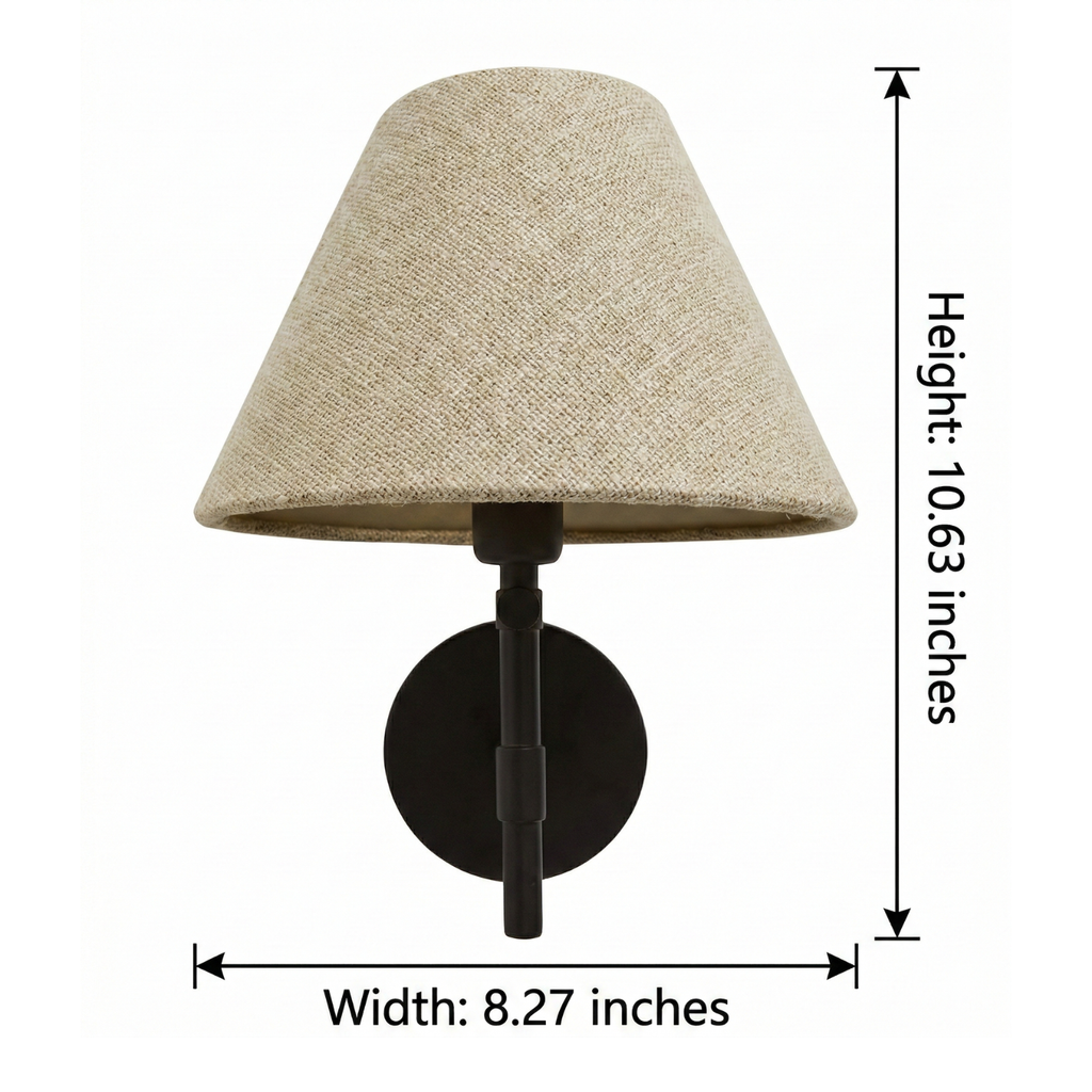 Modern Fabric Wall Light For Living Room And Bedroom — Ashbury Home & Living