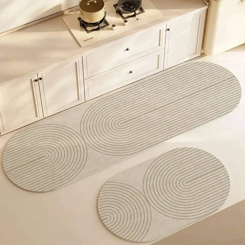 Non-Slip Kitchen Mat Absorbent Cushioned Kitchen Runner Rug Washable Anti-Slip Floor Mat for Kitchen | Sink Area and Hallway