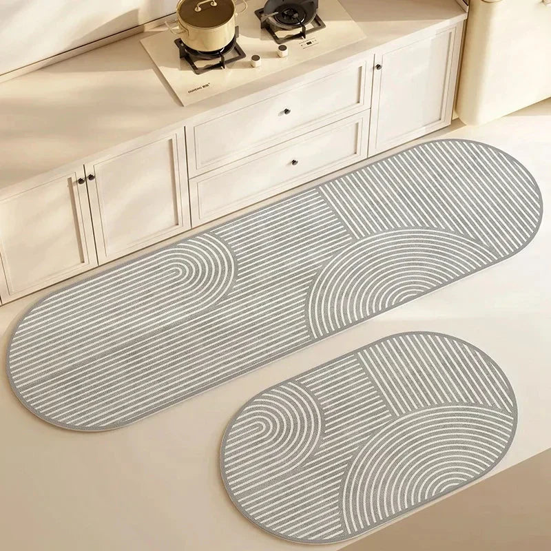 Non-Slip Kitchen Mat Absorbent Cushioned Kitchen Runner Rug Washable Anti-Slip Floor Mat for Kitchen | Sink Area and Hallway