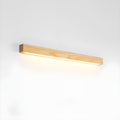 Minimalist Linear Wood Wall Light With Soft Downlight