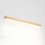 Minimalist Linear Wood Wall Light With Soft Downlight