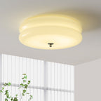 Art Deco Vintage Glass Flush Mount Ceiling Light