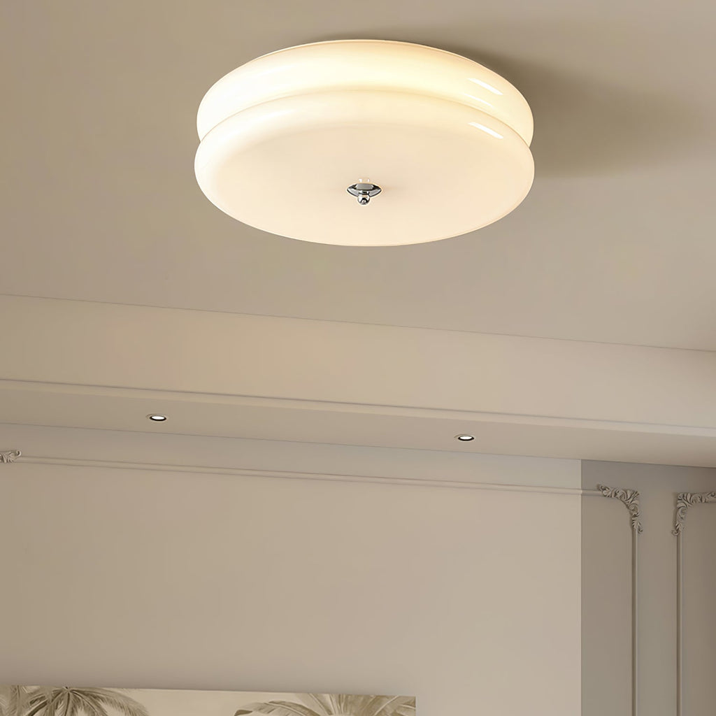 Art Deco Vintage Glass Flush Mount Ceiling Light